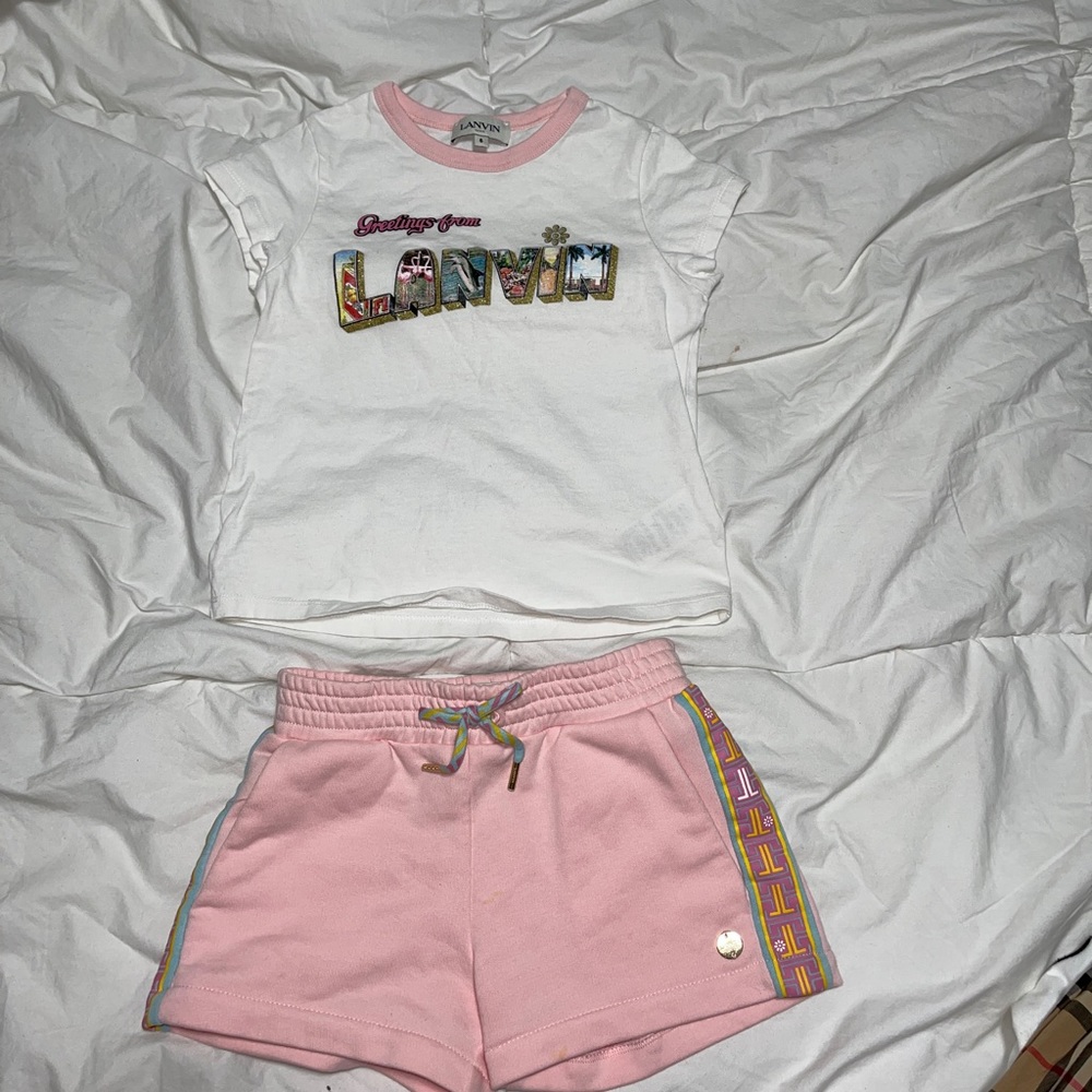 Girls Lanvin outfit (size 6 shirt and size 5 shorts)